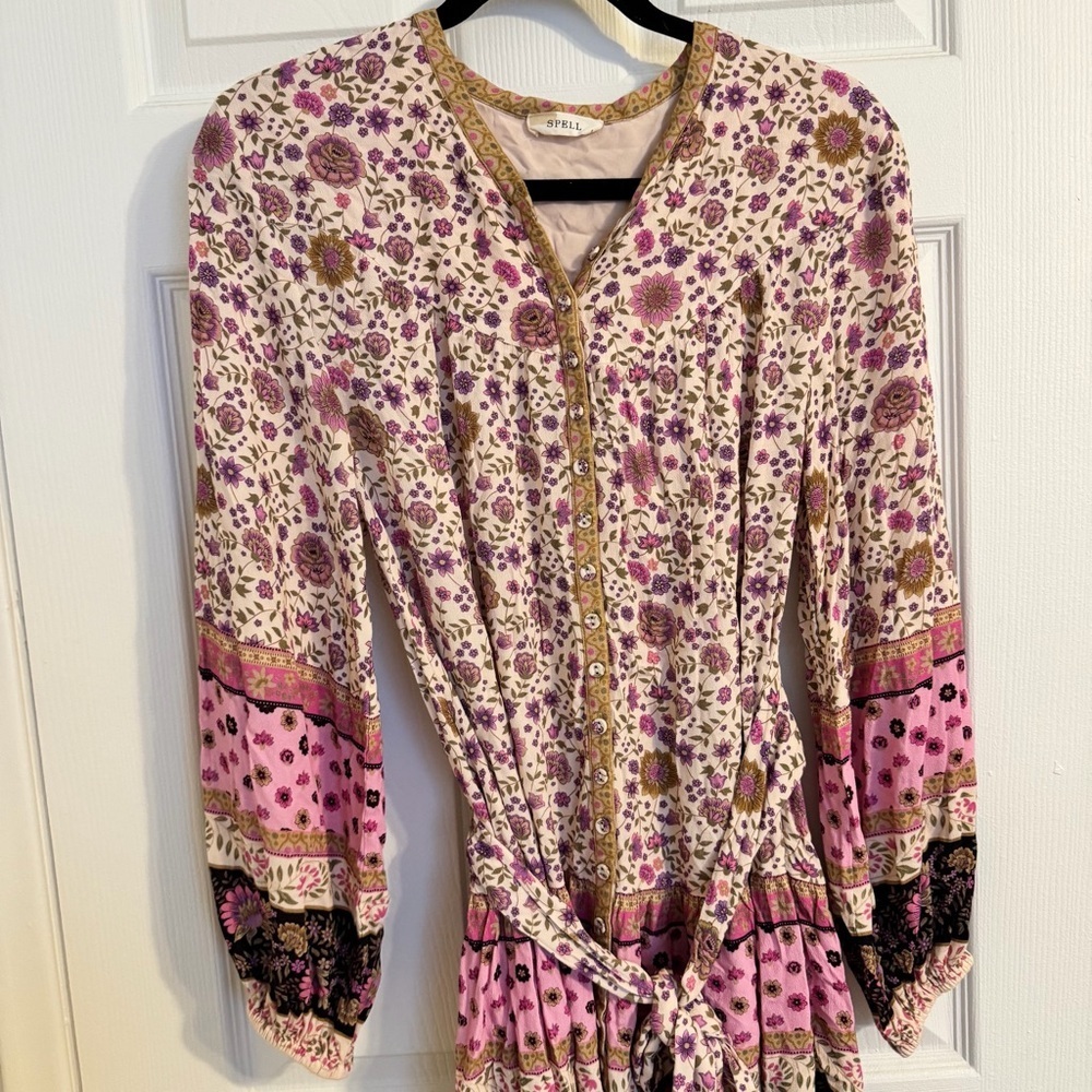 Spell & The Gypsy Collective Lady Untamed Tunic Mini Dress | Small - Picture 7 of 7